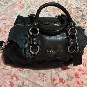 Coach Ashley Black Signature Satchel Bag from 2010
